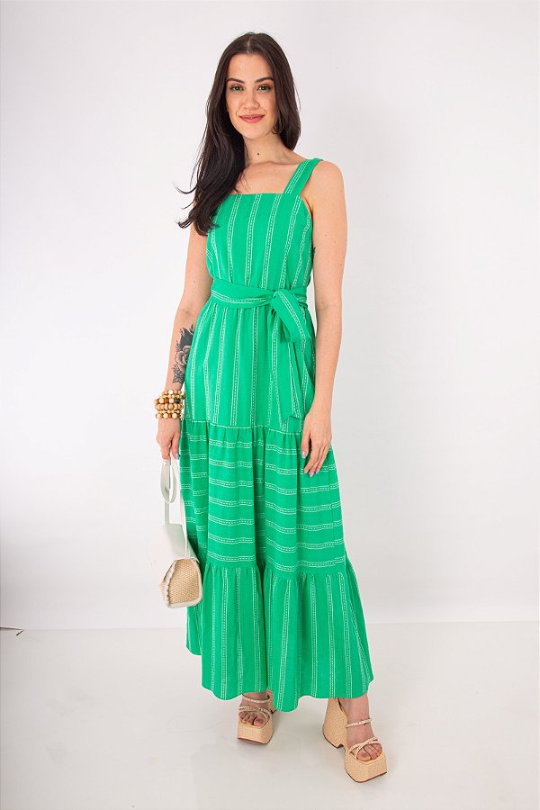 VESTIDO LONGO FLAVIA GREEN
