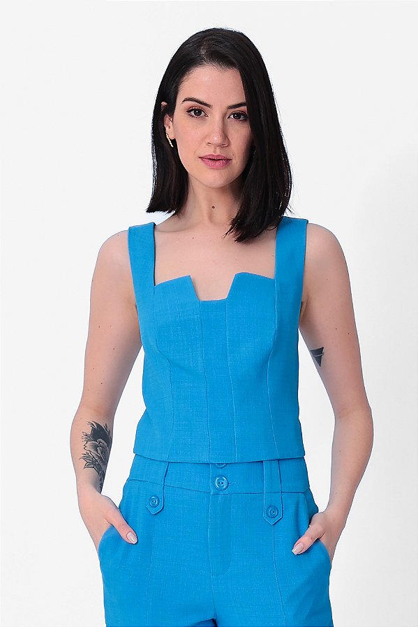 REGATA CREPE AGATHA MYKONOS BLUE