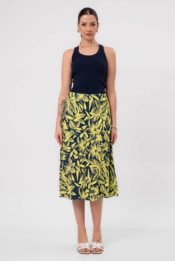SAIA MIDI ESTAMPADA PENÉLOPE
