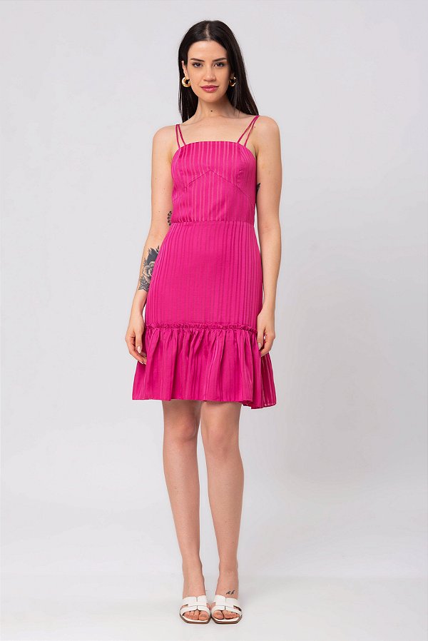 VESTIDO CREPE PINK MAEDA