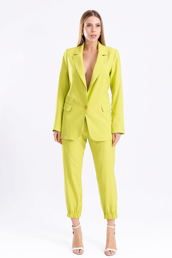 BLAZER FEMININO ALFAIATARIA ALONGADO LIMA YASMIN