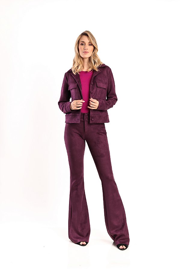 JAQUETA SUEDE PURPLE LARISSA
