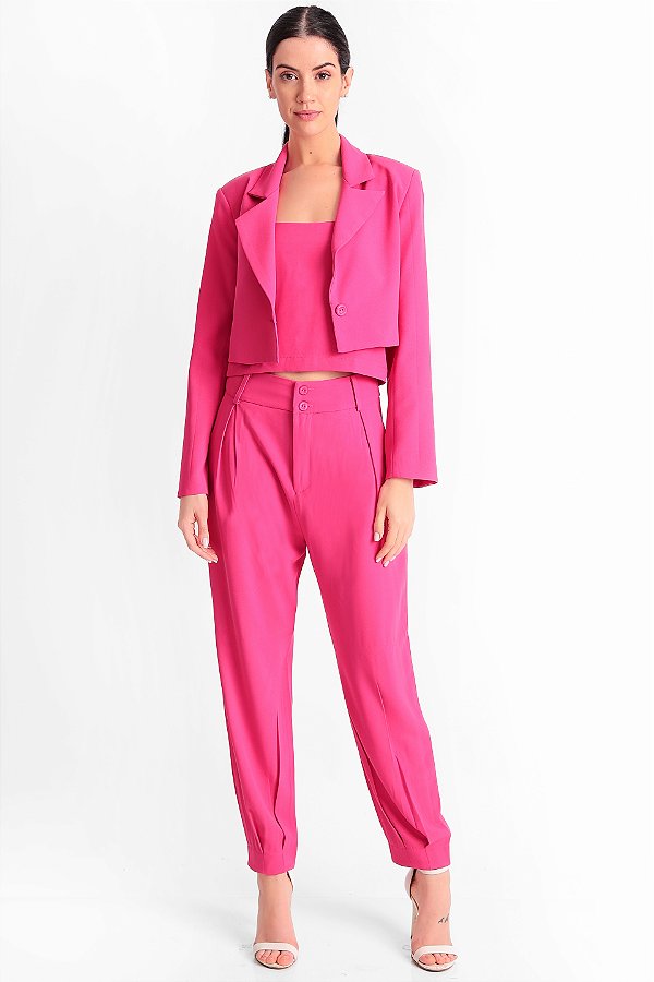 BLAZER CREPE ROSA LARA
