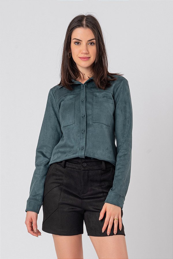 CAMISA SUEDE VERDE MARIAH