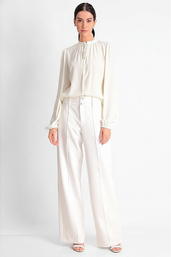 BLUSA MANGA LONGA OFF WHITE RAVENNA