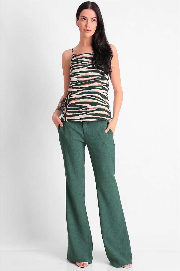 REGATA ESTAMPADA ALTA CREPE NATURAL PRINT