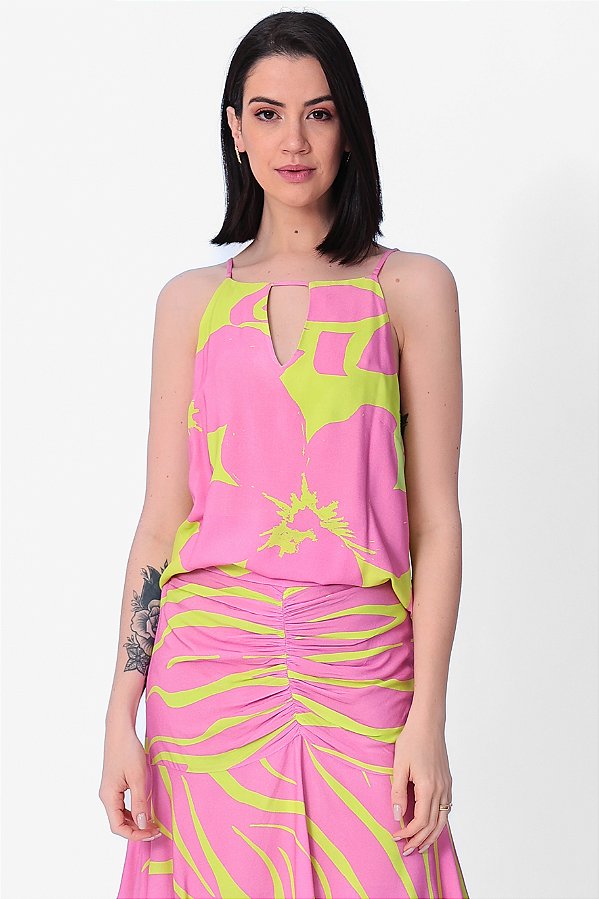 REGATA VISCOSE FLOWER PRINT ROSA