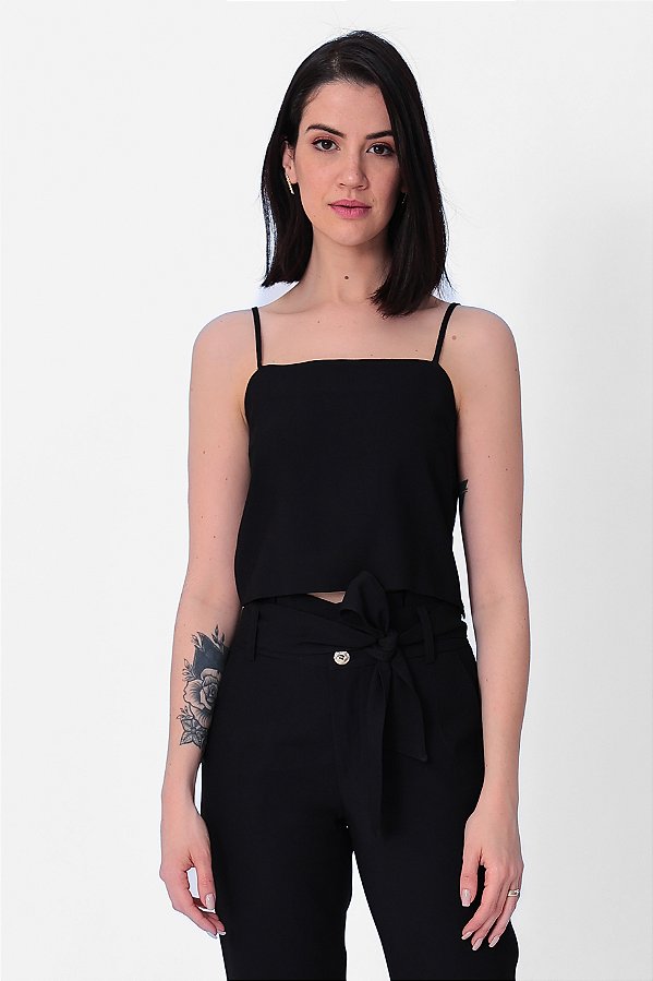 REGATA VISCOSE PRETO JANINE