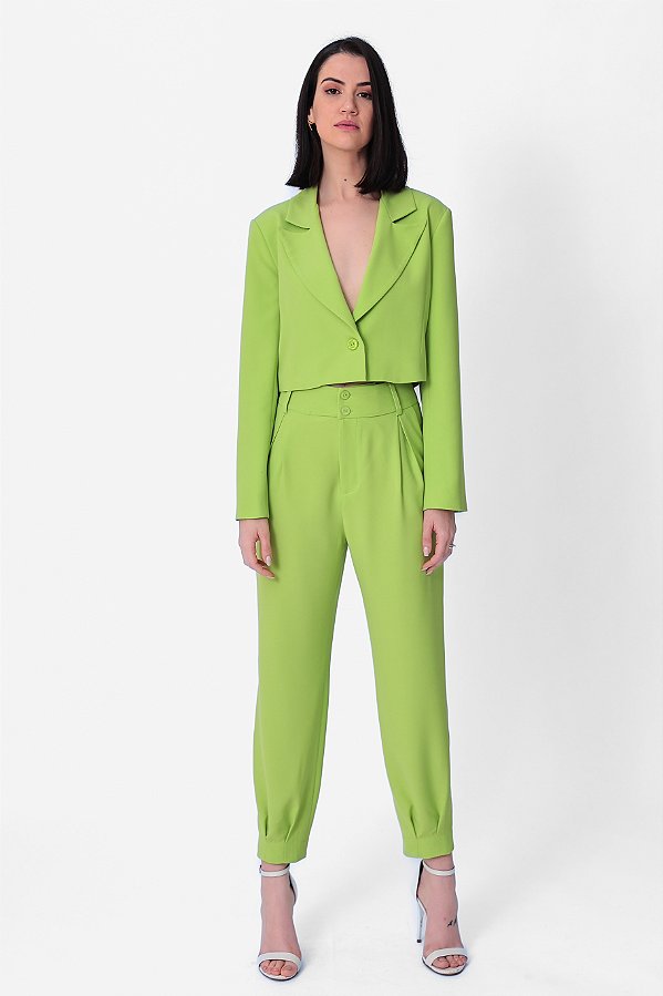 BLAZER CREPE VERDE LARA