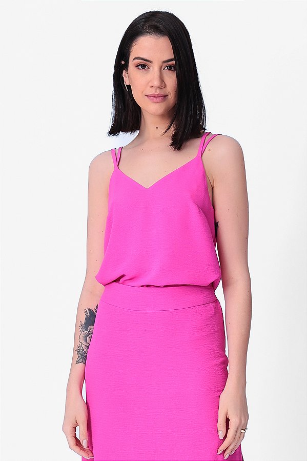 REGATA CREPE ROSA ANA LIZ