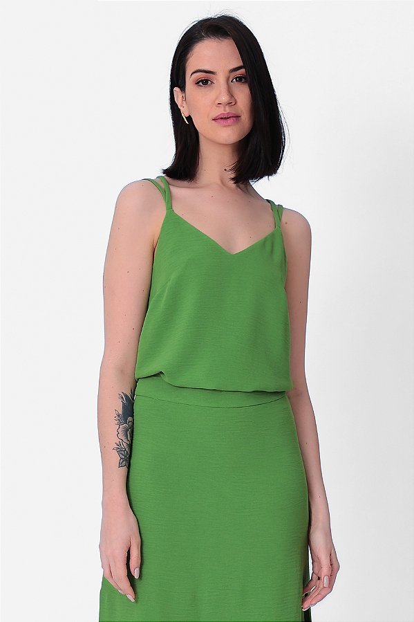 REGATA CREPE VERDE ANA LIZ