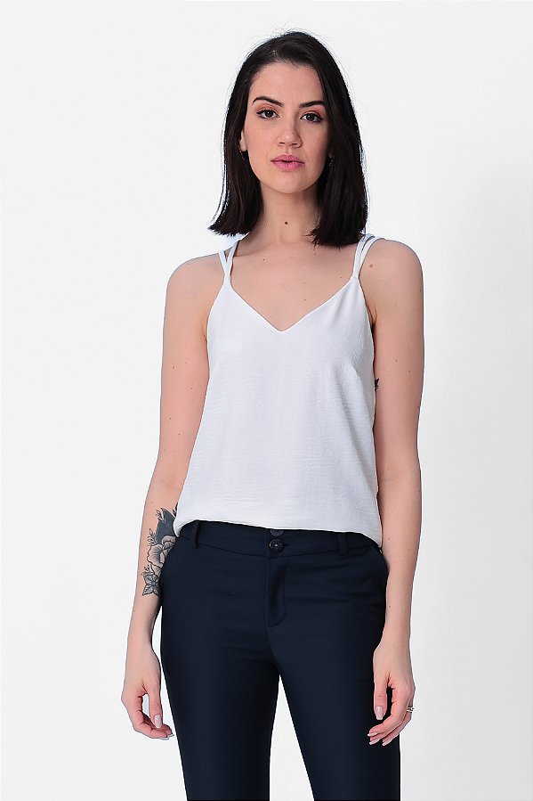 REGATA CREPE OFF WHITE ANA LIZ