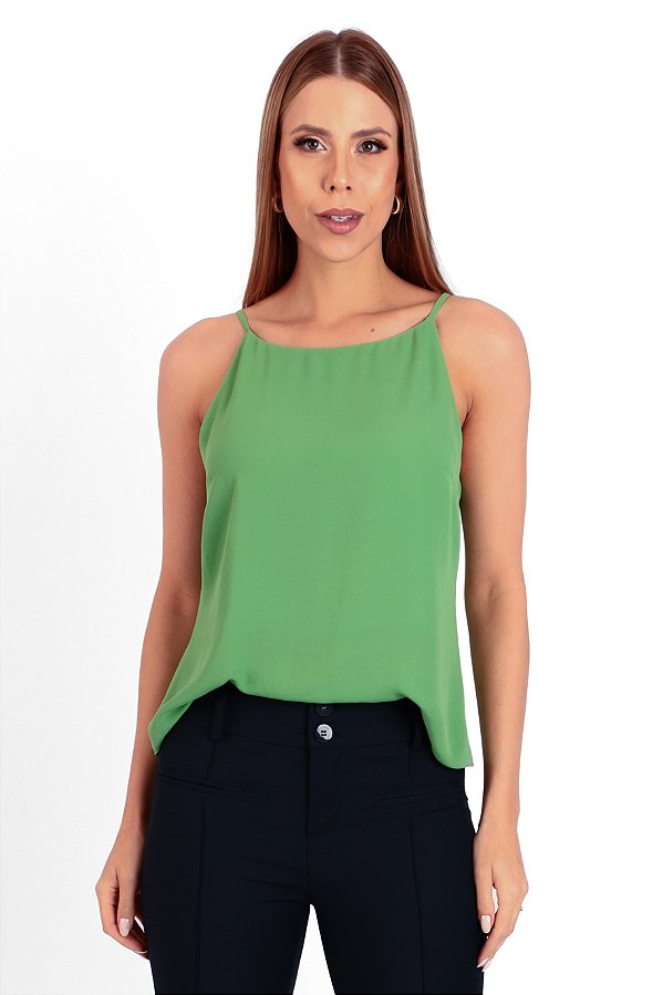 REGATA ALTA CREPE VERDE LORENA