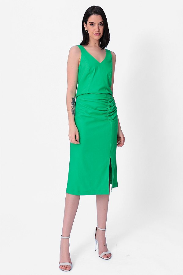 SAIA MIDI VERDE INGRID