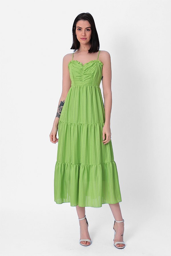 VESTIDO MIDI NEW MAEDA VERDE