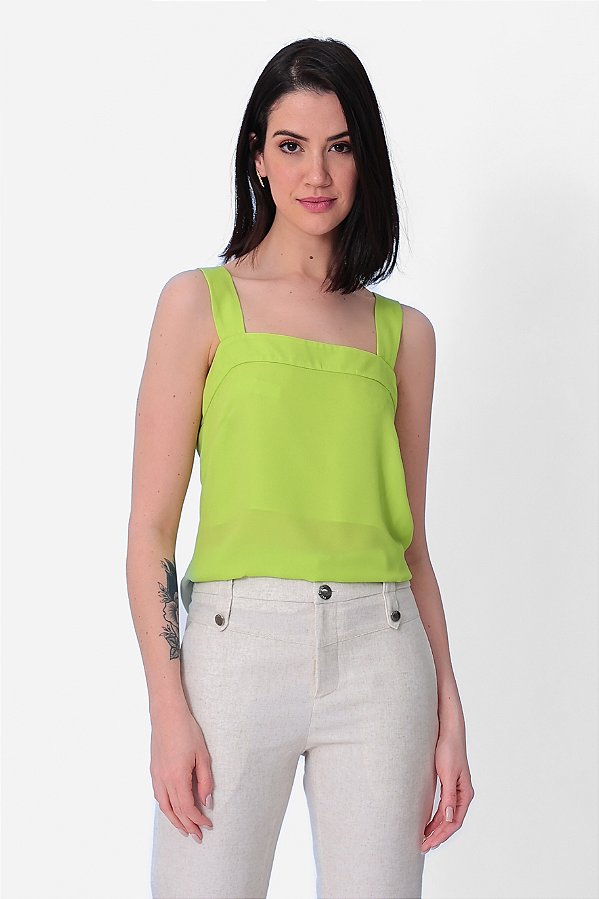 REGATA CREPE VALÉRIA VERDE LIMA