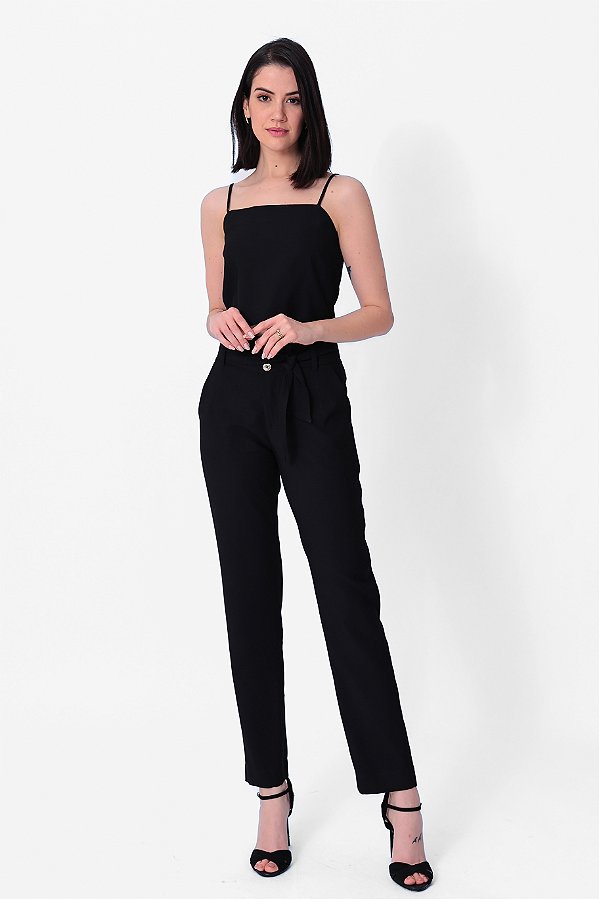 CALÇA VISCOSE PRETO JANINE