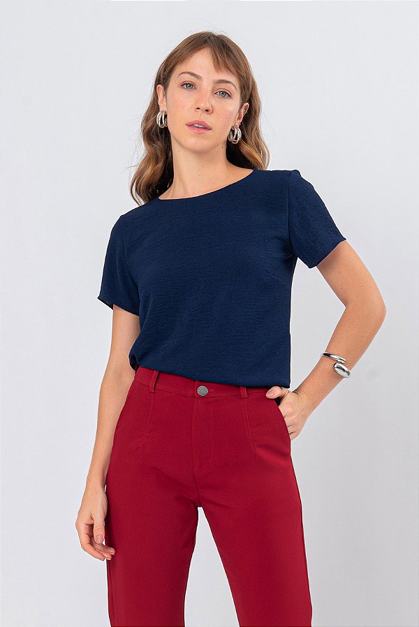 BLUSA AZUL MARINHO LARA