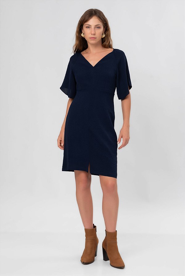 VESTIDO AZUL MARINHO LARA