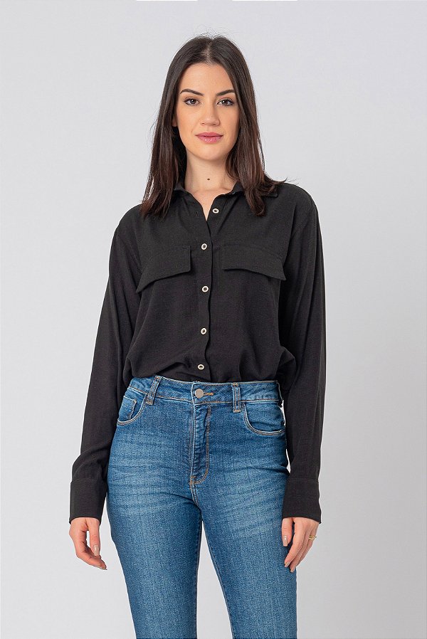 CAMISA VISCOSE PRETO LAÍS