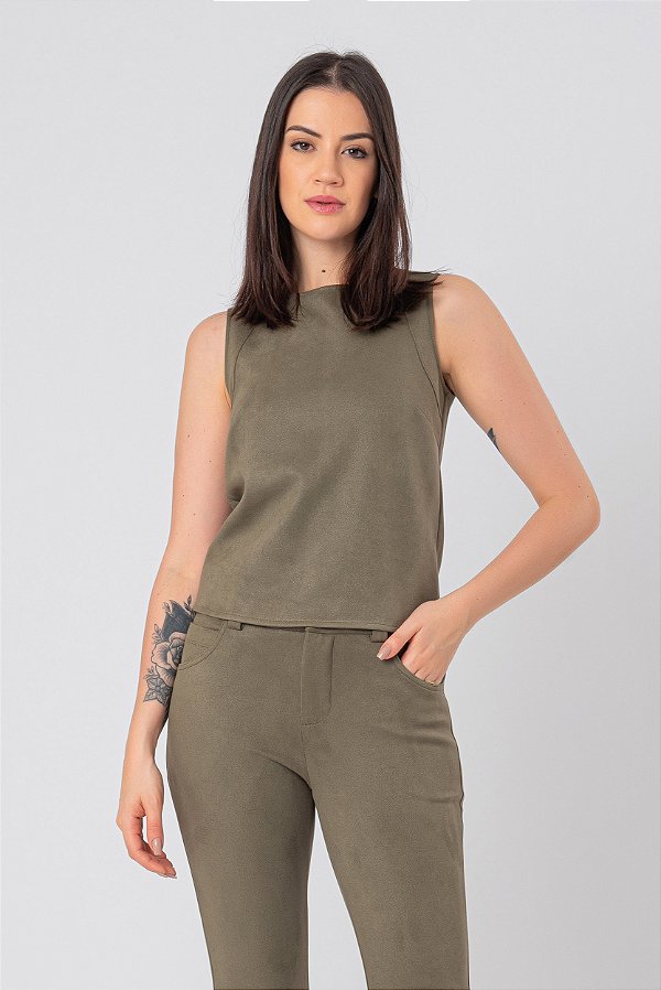 REGATA SUEDE MILITAR LUA