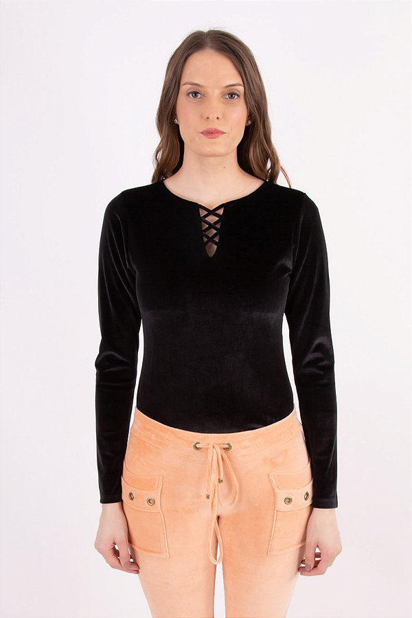 BODY VELVET SPAN PRETO