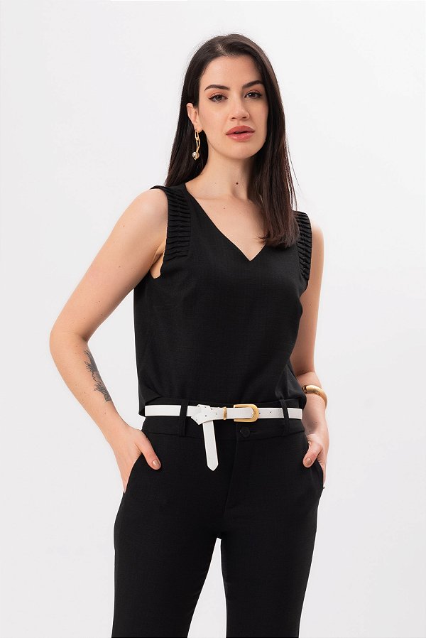 REGATA CREPE PRETO RAYSSA