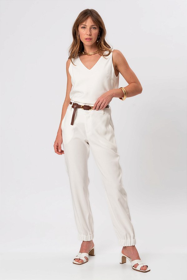 CALÇA OFF WHITE ELISE