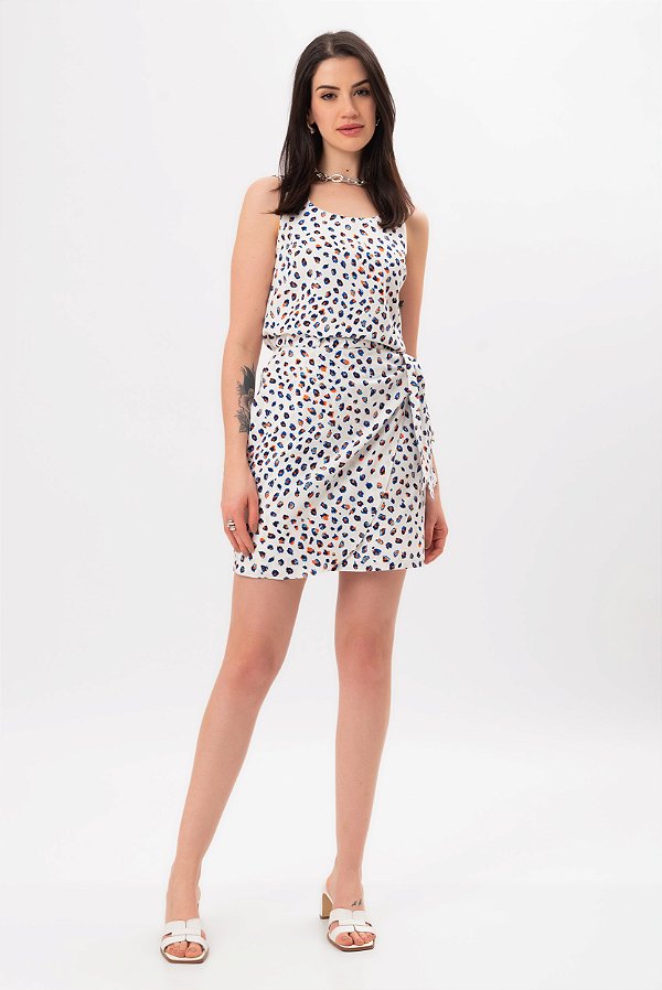 SAIA CURTA OFF WHITE COLOR PRINT