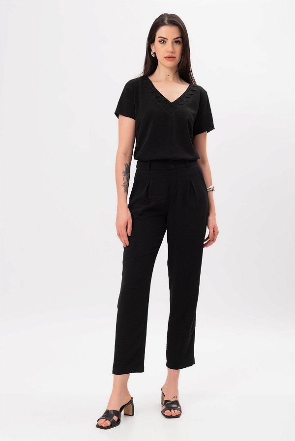 CALÇA CREPE PRETO JOLIE
