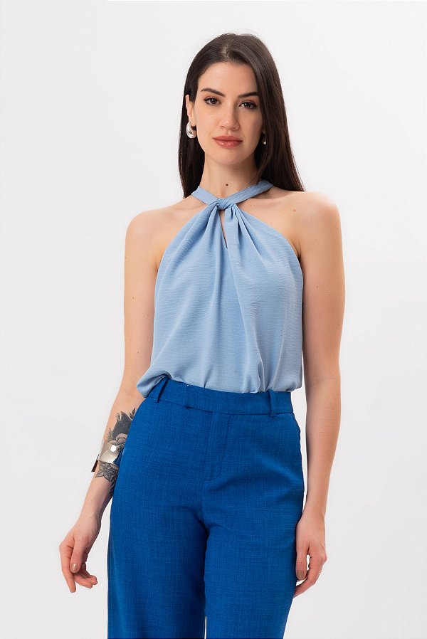 REGATA CREPE AZUL LAILA