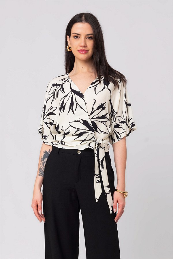 BLUSA ESTAMPADA NEW NATURALE P&B