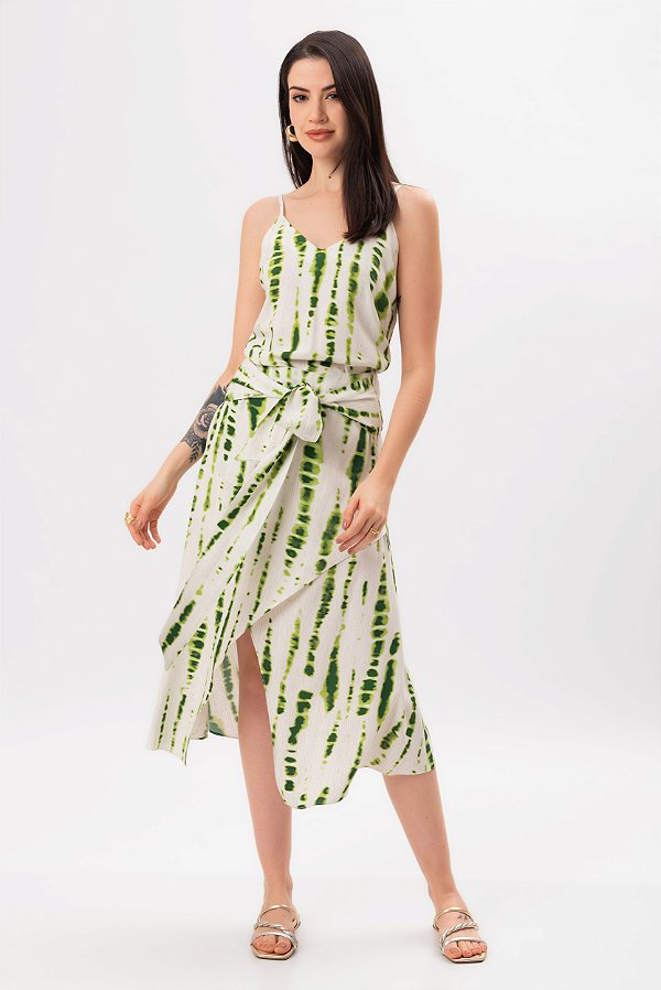 SAIA MIDI ESTAMPADA BOTANIC ART