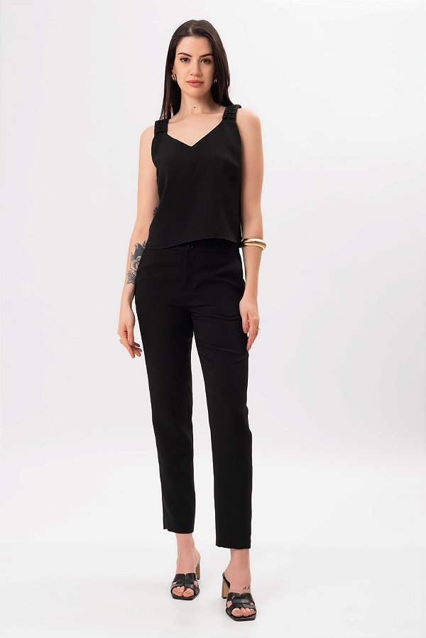 CALÇA CREPE PRETO MAYRA