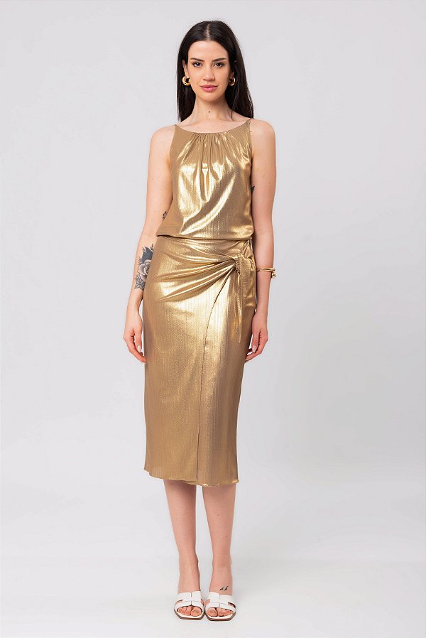 SAIA MIDI GOLD SHINE
