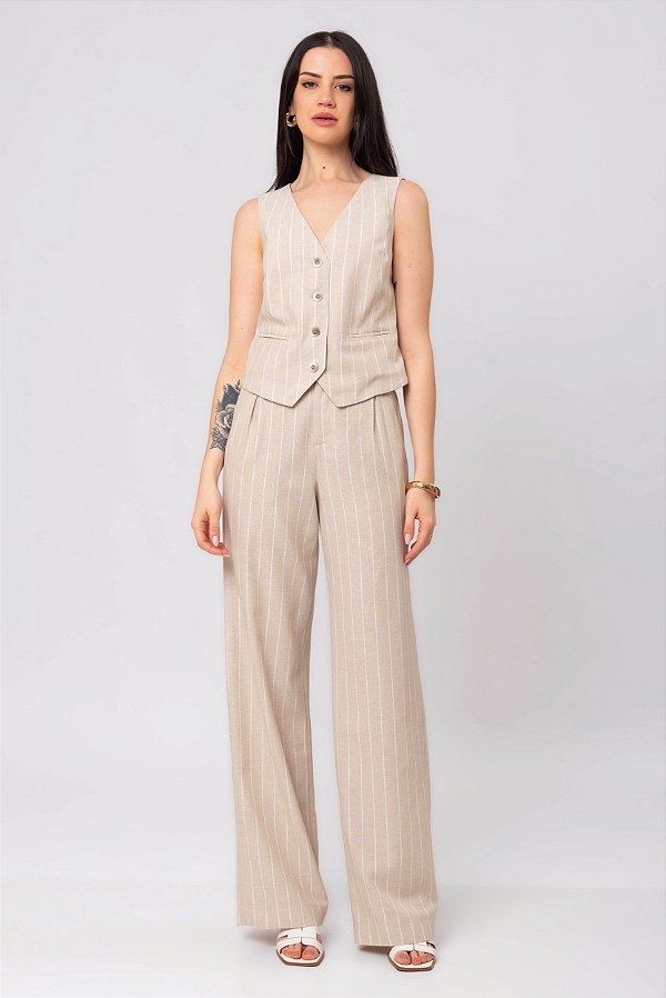 CALÇA STRIPE NATURAL FASHION