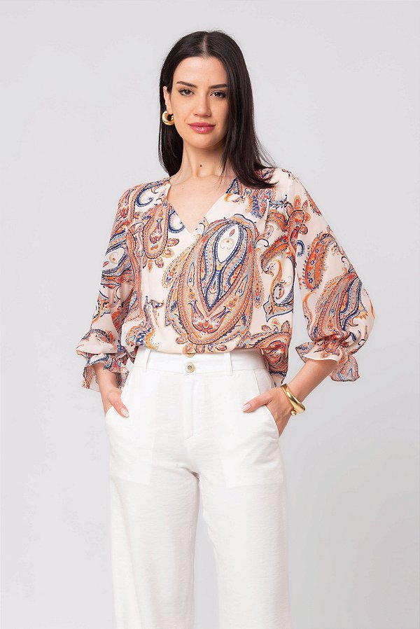 BLUSA FLORECER ESTAMPADA