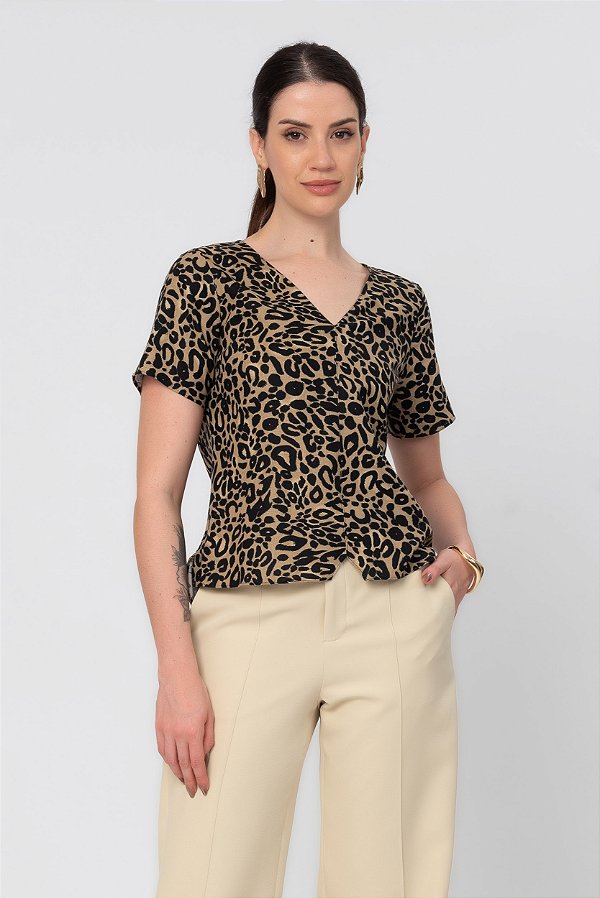 BLUSA ESTAMPADA MODERN ANIMAL PRINT