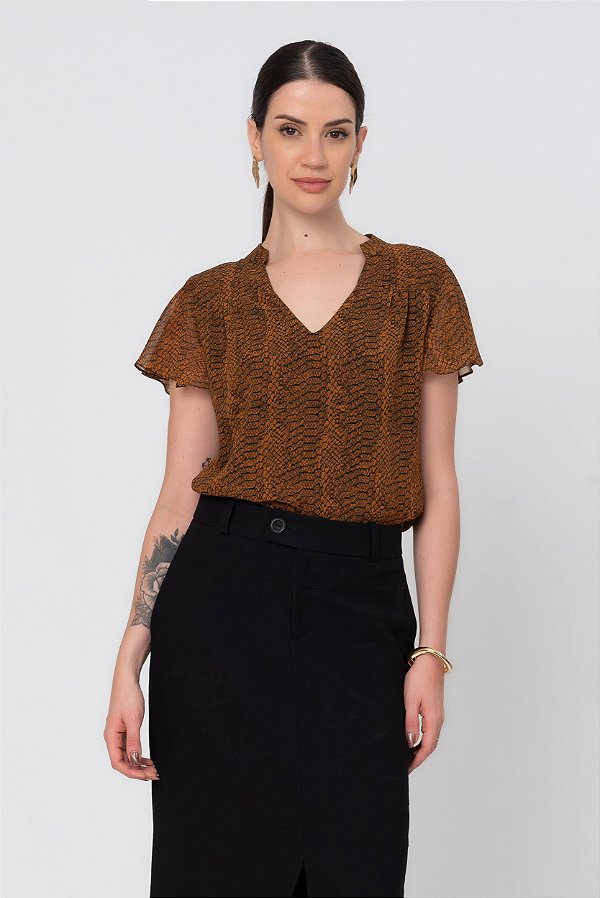 BLUSA ESTAMPADA ANIMAL GLAM