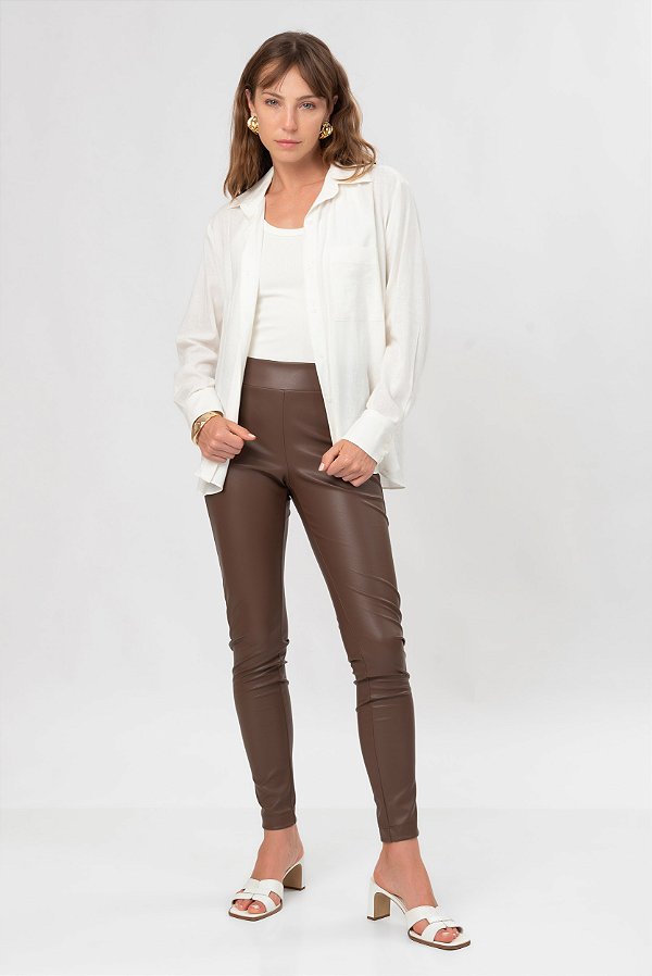 CALÇA MARIA FLAVIA MARROM