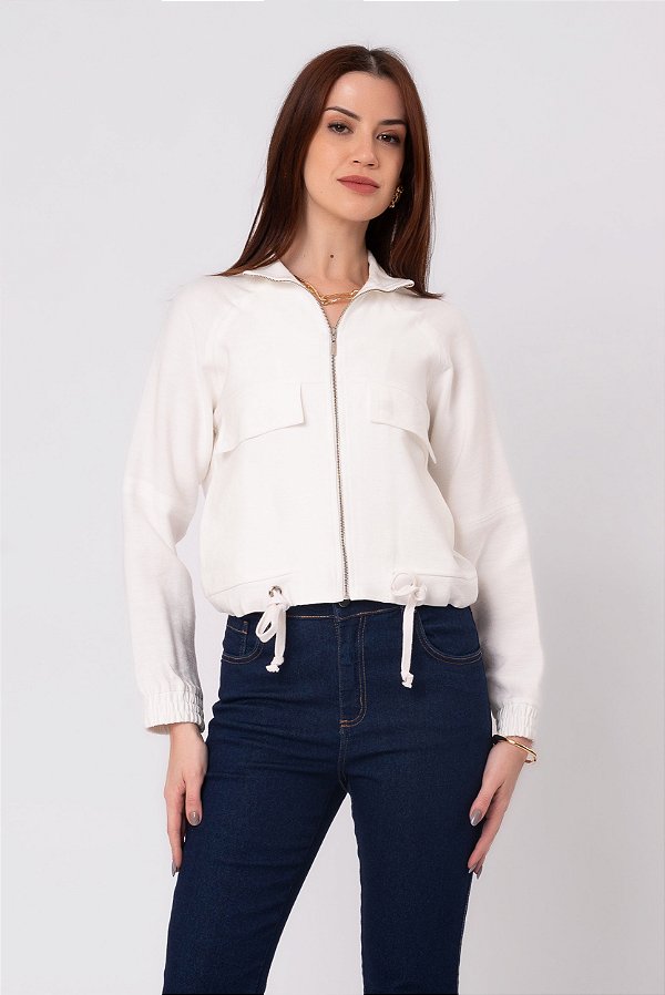 JAQUETA OFF WHITE INFINITY