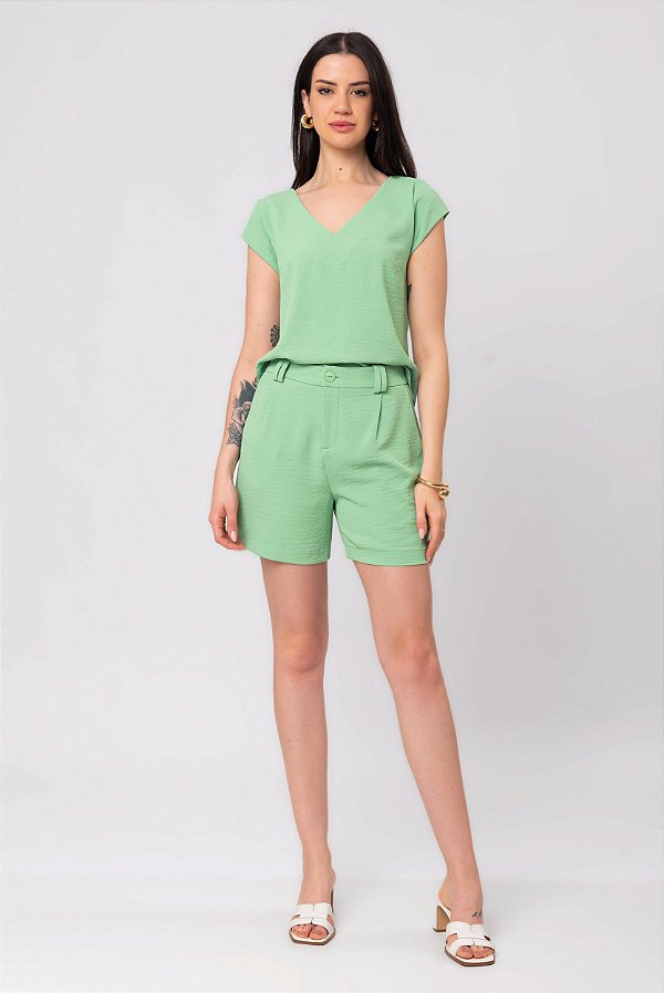 SHORT CREPE SUNSET VERDE