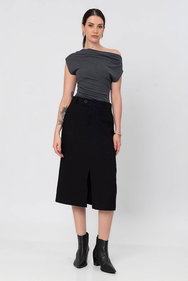 SAIA MIDI STELLA PRETO