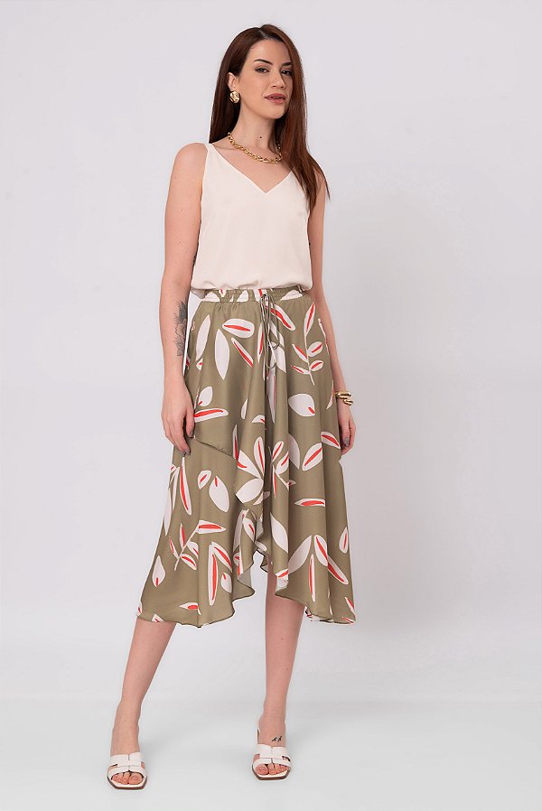 SAIA MIDI ROYAL OLIVA