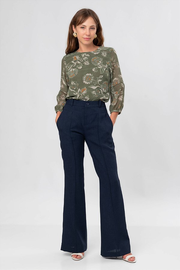 CALÇA FLARE BEATRICE MARINHO