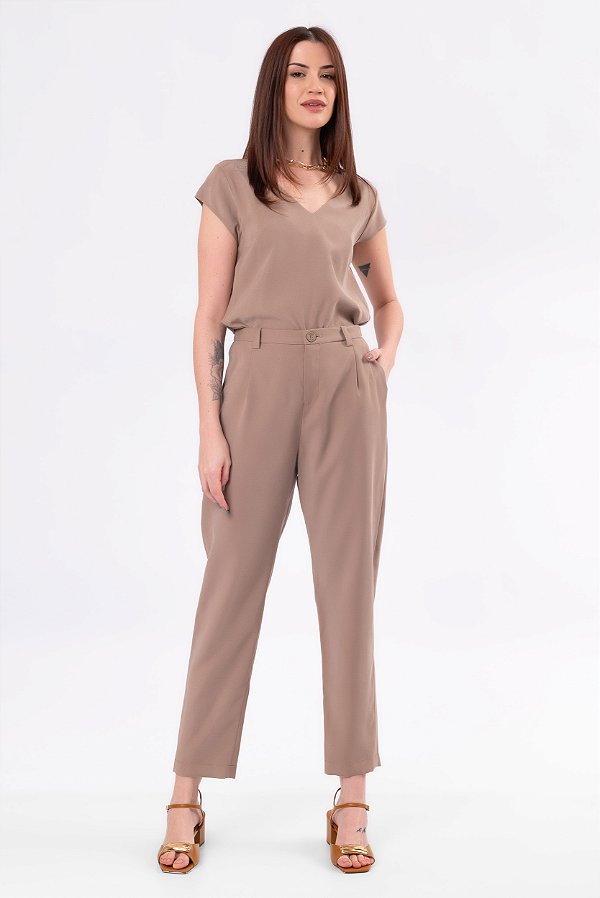 CALÇA LAURA LIGHT BROWN