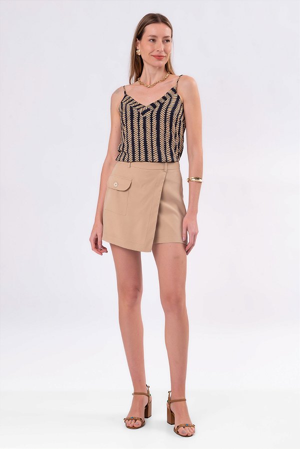 SHORT SAIA LAURA BEGE