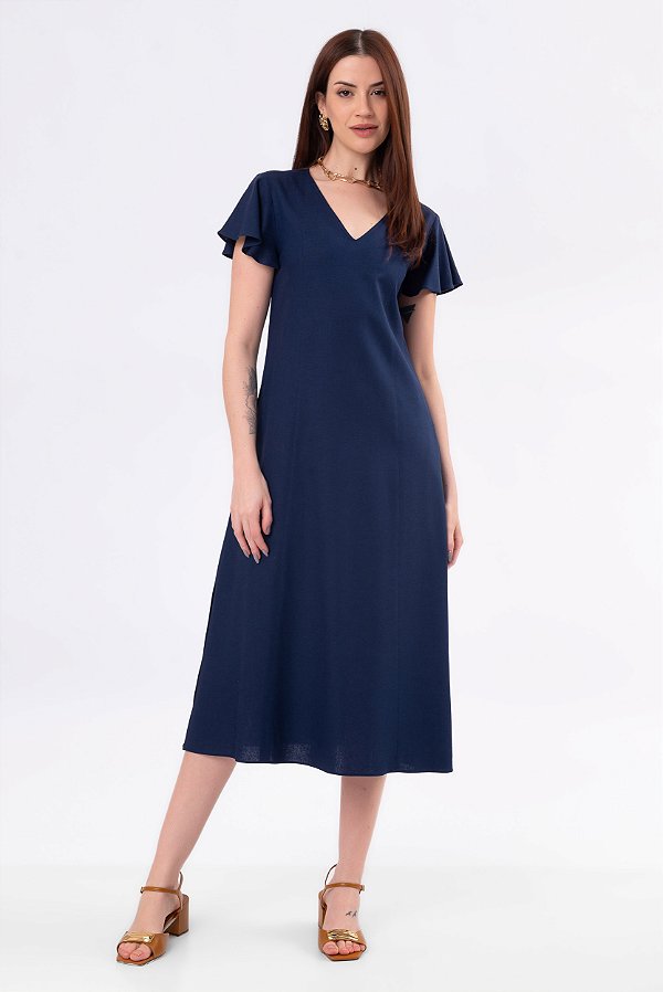 VESTIDO MIDI CAMILA MARINHO