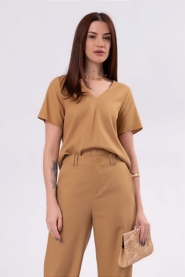 BLUSA CAMILA OCRE
