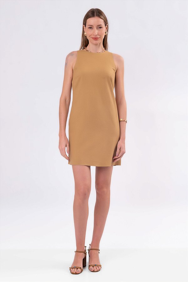 VESTIDO CAMILA OCRE